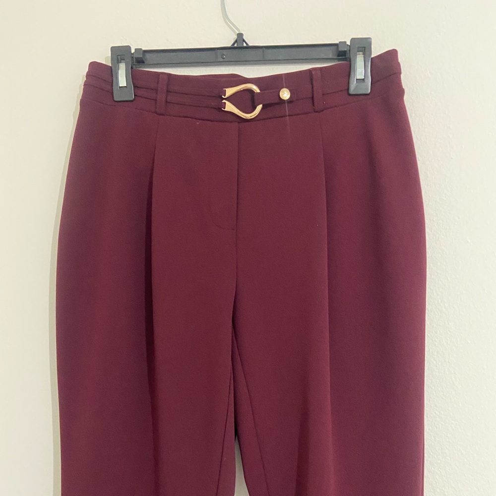 Chic Maroon Women's Trousers